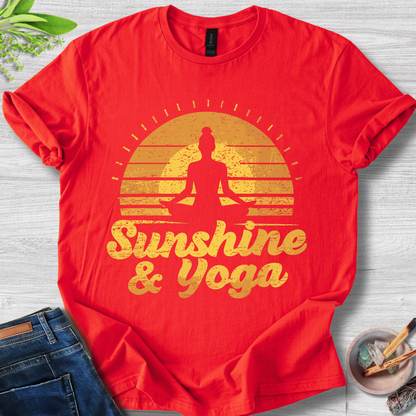 Sunshine & Yoga Unisex Softstyle T-Shirt