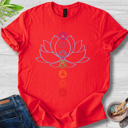 Chakra Balance Lotus Unisex Softstyle T-Shirt