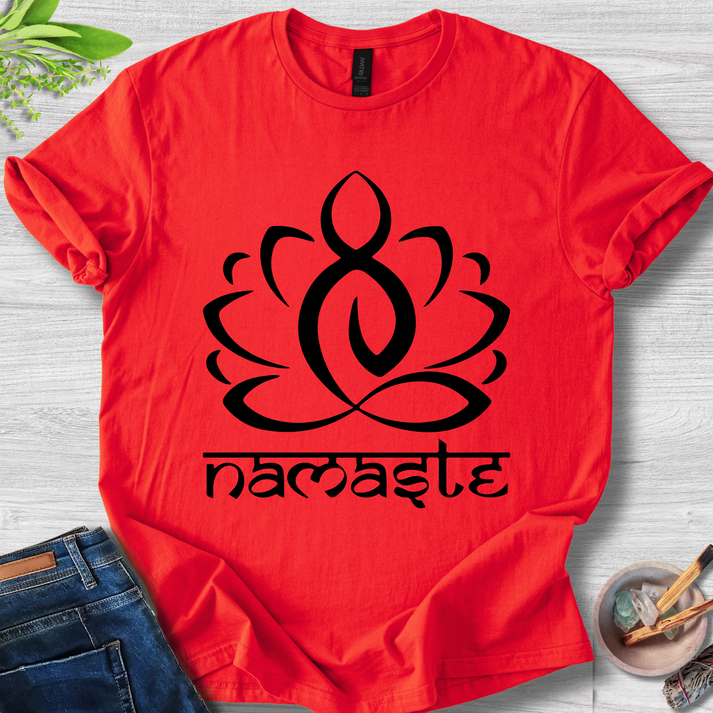 Namaste Lotus Unisex Softstyle T-Shirt