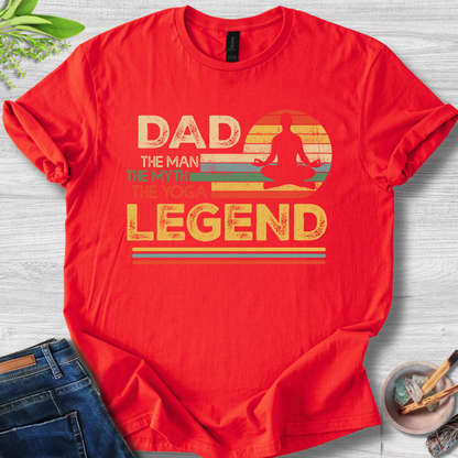 Dad the Yoga Legend Unisex Softstyle T-Shirt