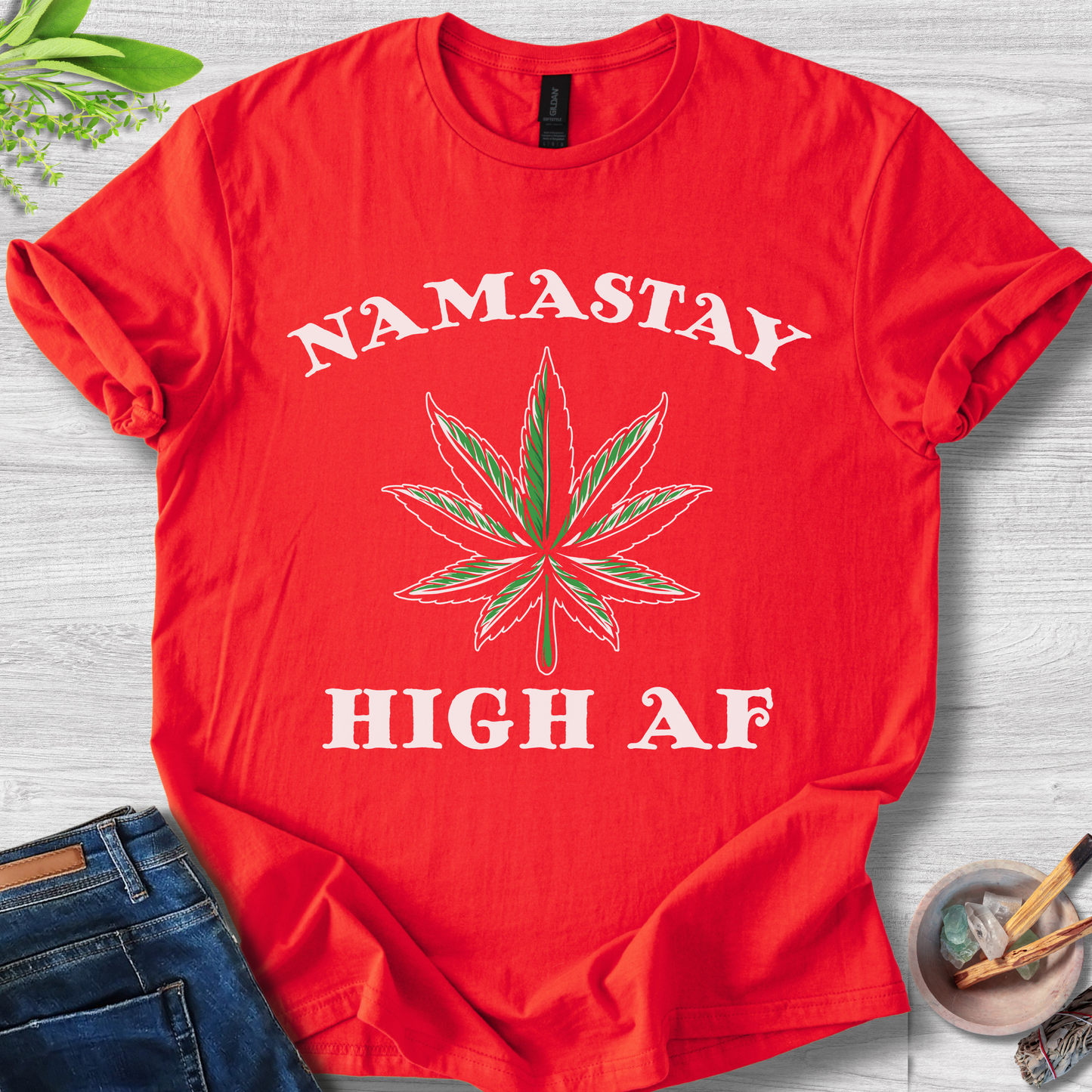 Namaste High AF Unisex Softstyle T-Shirt