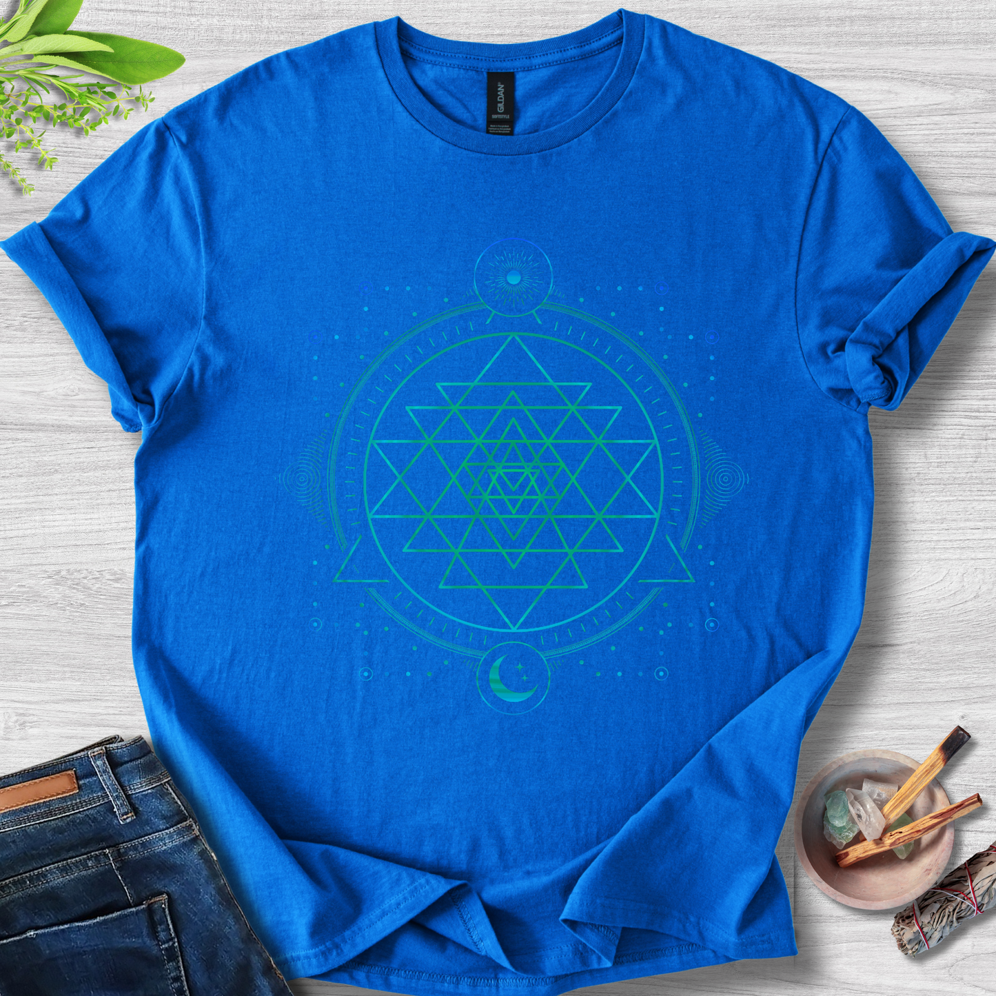 Sri Yantra Energy Unisex Softstyle T-Shirt