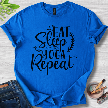 Eat Sleep Yoga Repeat Unisex Softstyle T-Shirt
