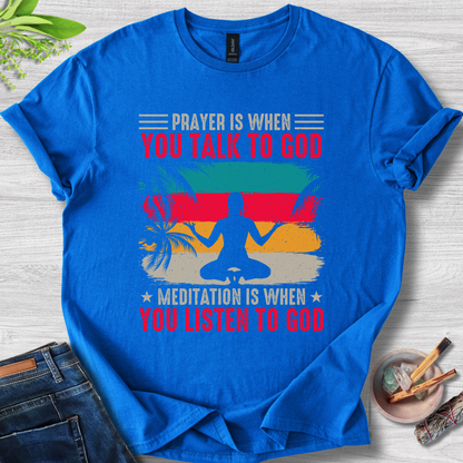 Prayer & Meditation Balance Unisex Softstyle T-Shirt