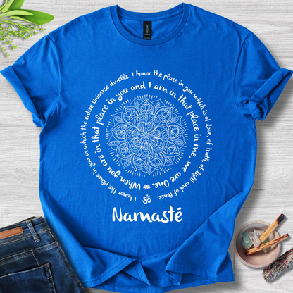Namasté Mandala Circle Unisex Softstyle T-Shirt