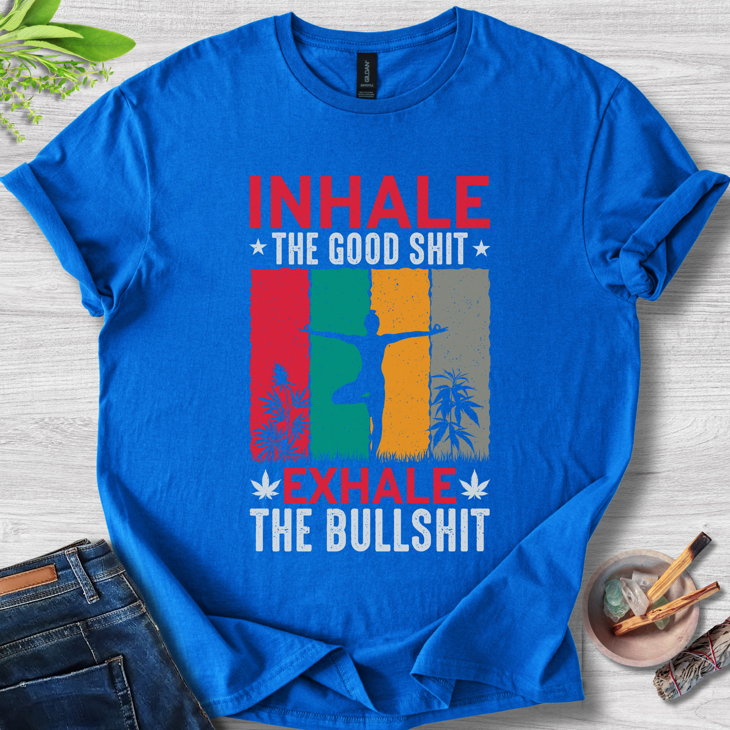 Inhale Good Vibez Unisex Softstyle T-Shirt