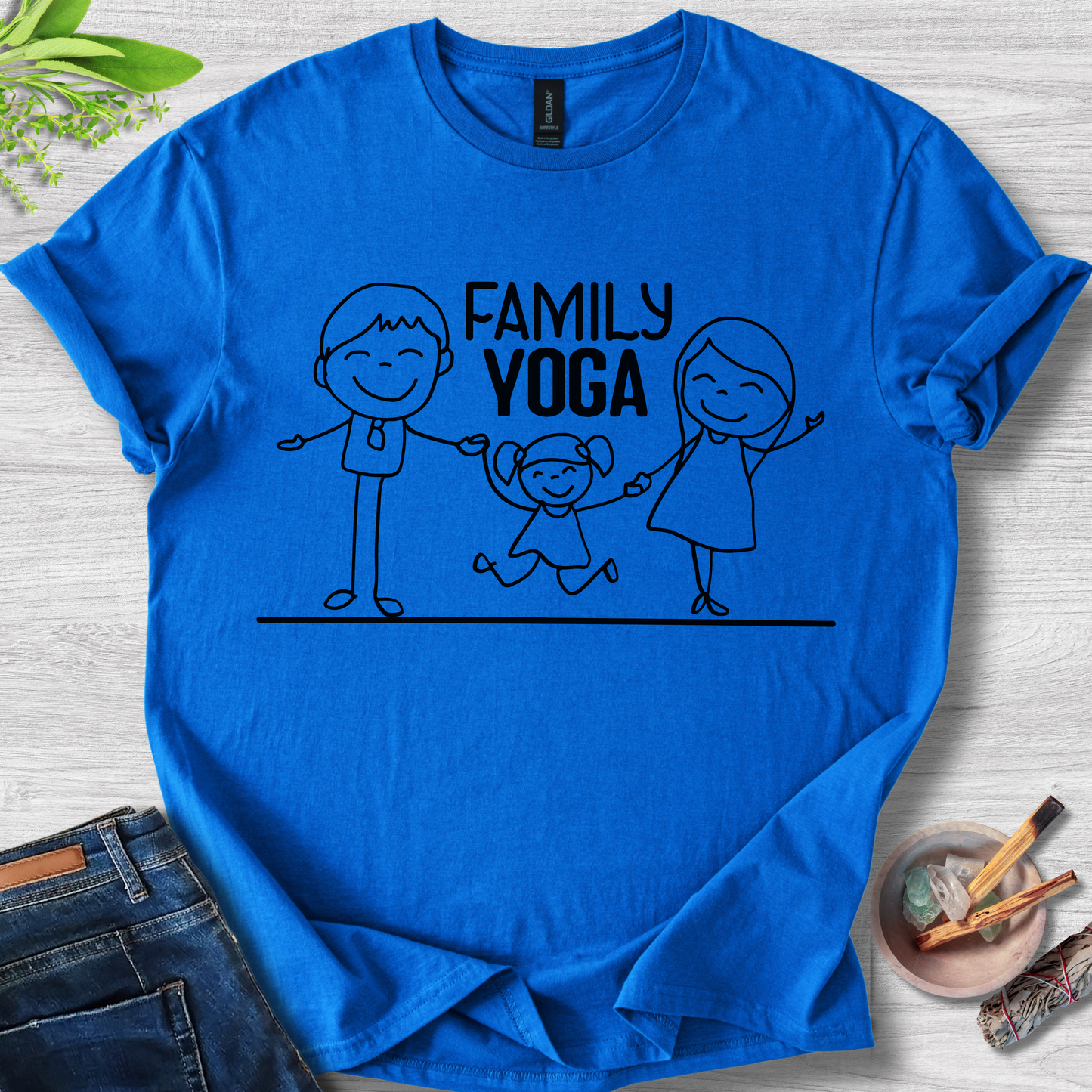Family Yoga Unisex Softstyle T-Shirt