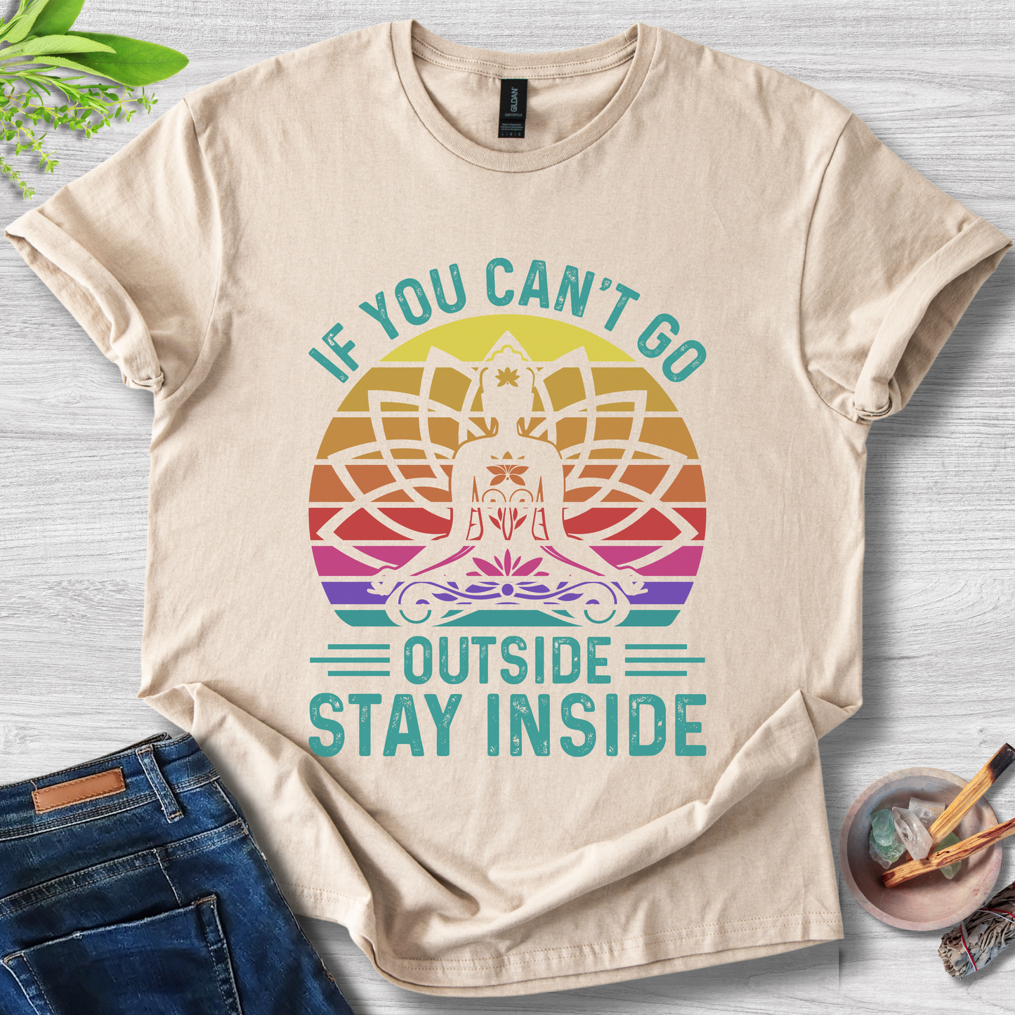 Stay Inside Zen Unisex Softstyle T-Shirt