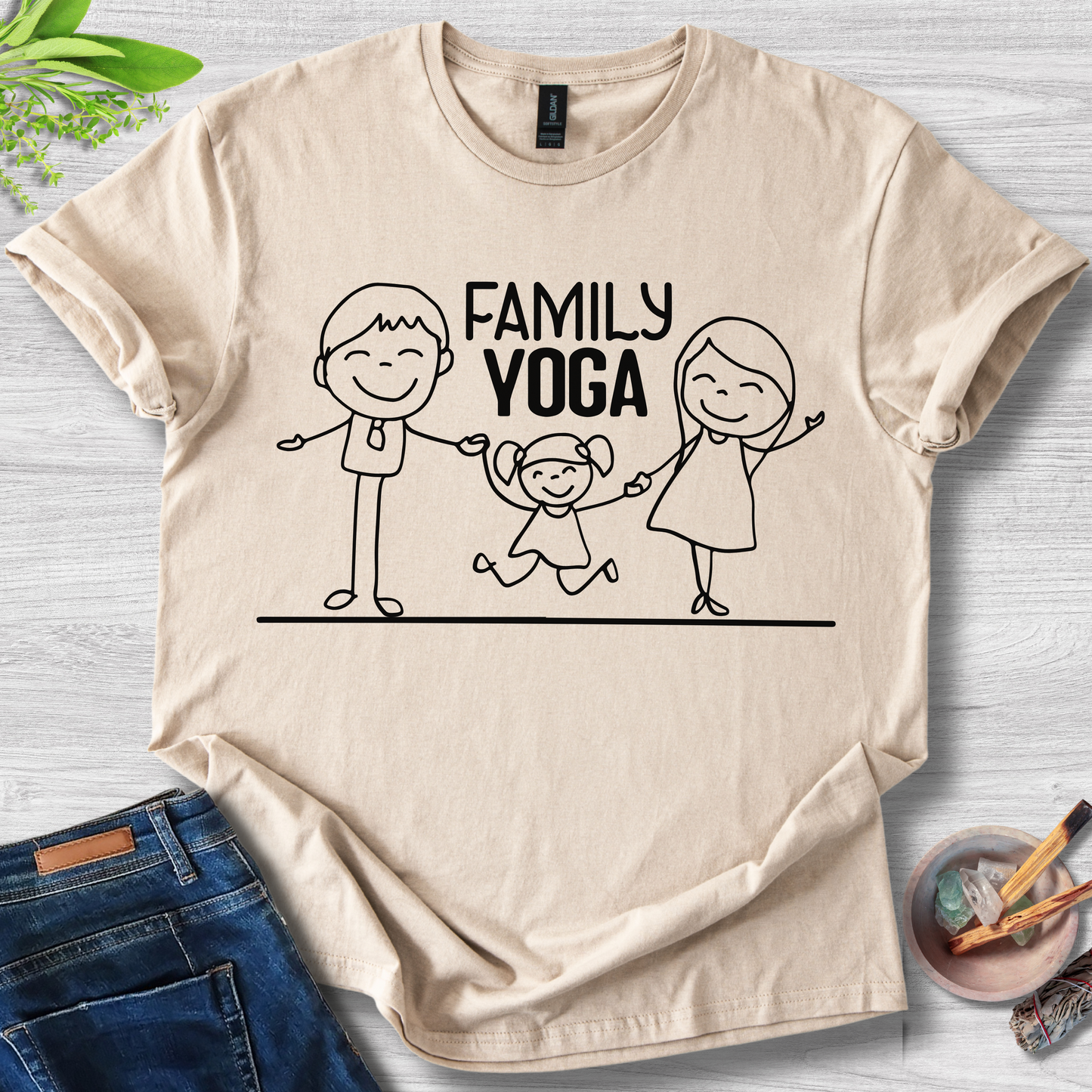 Family Yoga Unisex Softstyle T-Shirt