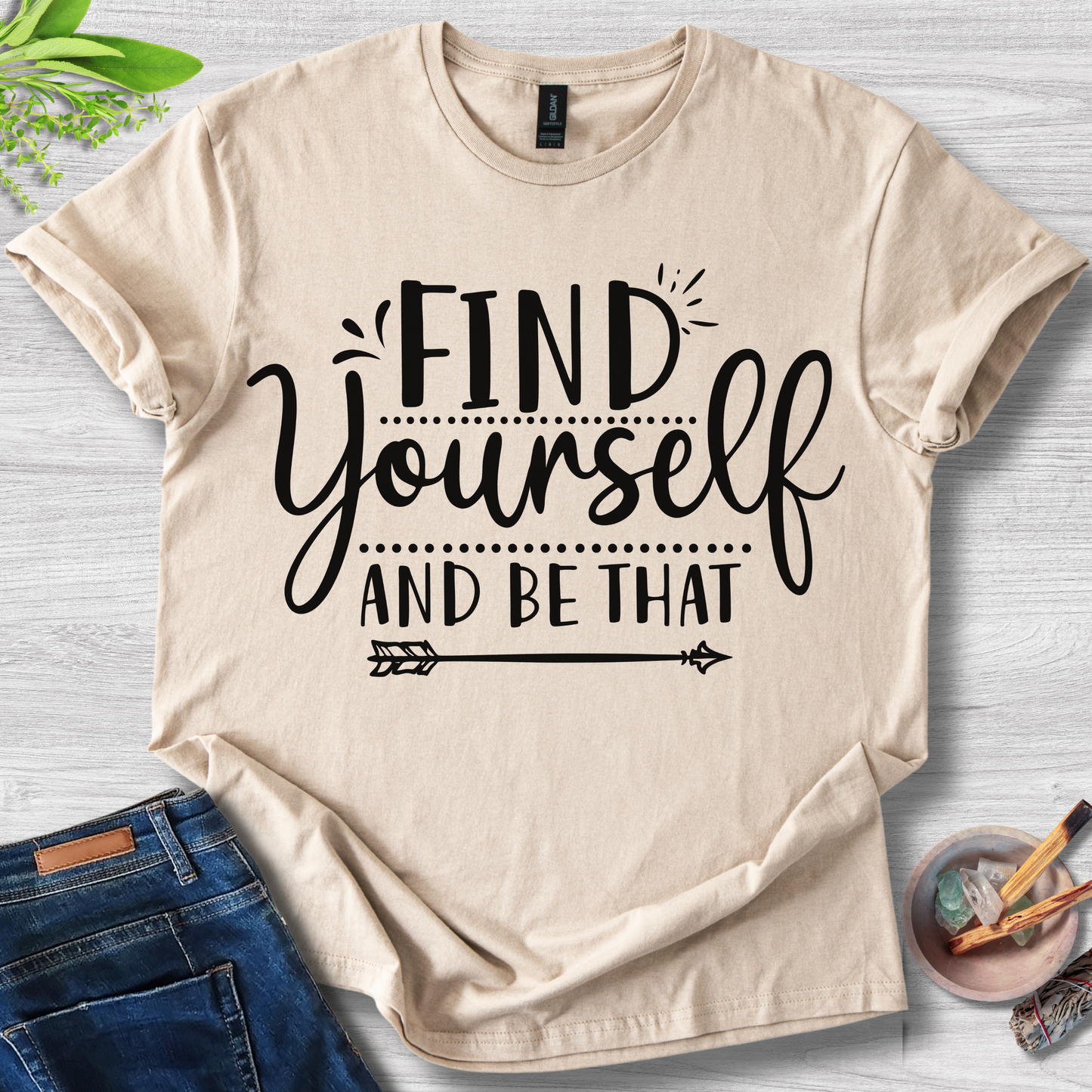 Find Yourself And Be That Unisex Softstyle T-Shirt