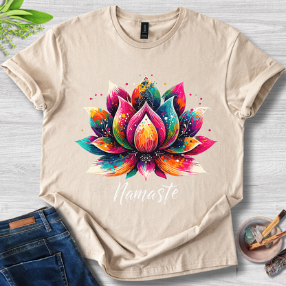 Zen Lotus Flow Unisex Softstyle T-Shirt