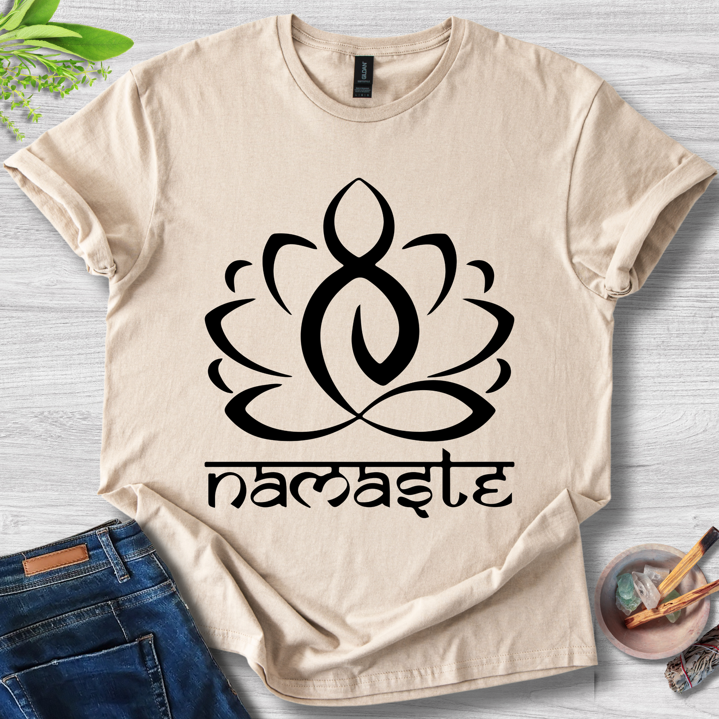 Namaste Lotus Unisex Softstyle T-Shirt