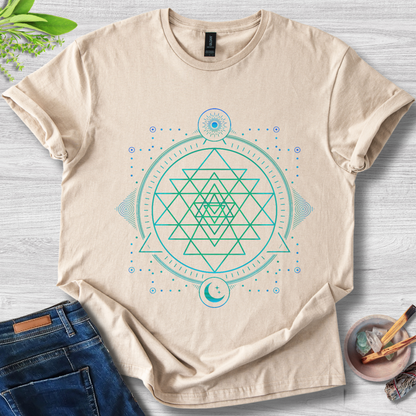 Sri Yantra Energy Unisex Softstyle T-Shirt