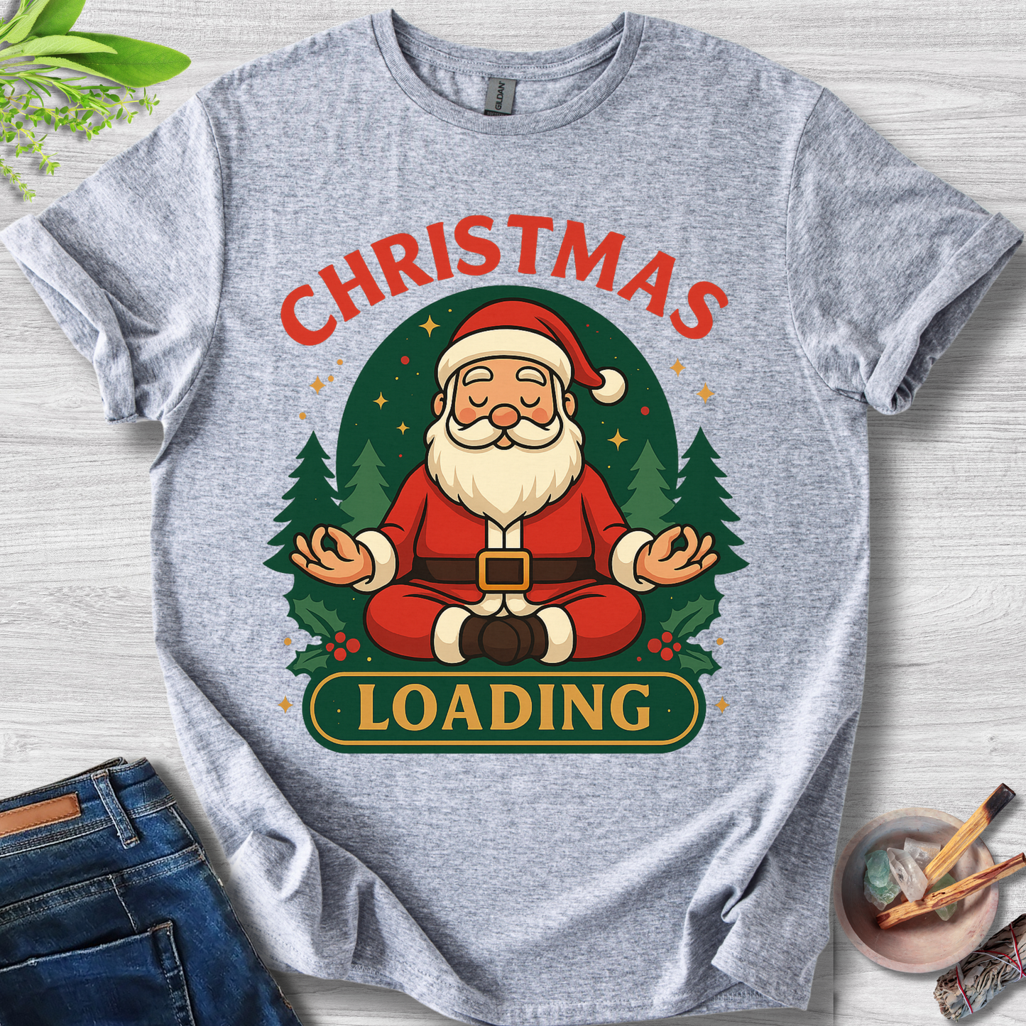 Zen Claus: Christmas Loading T-Shirt