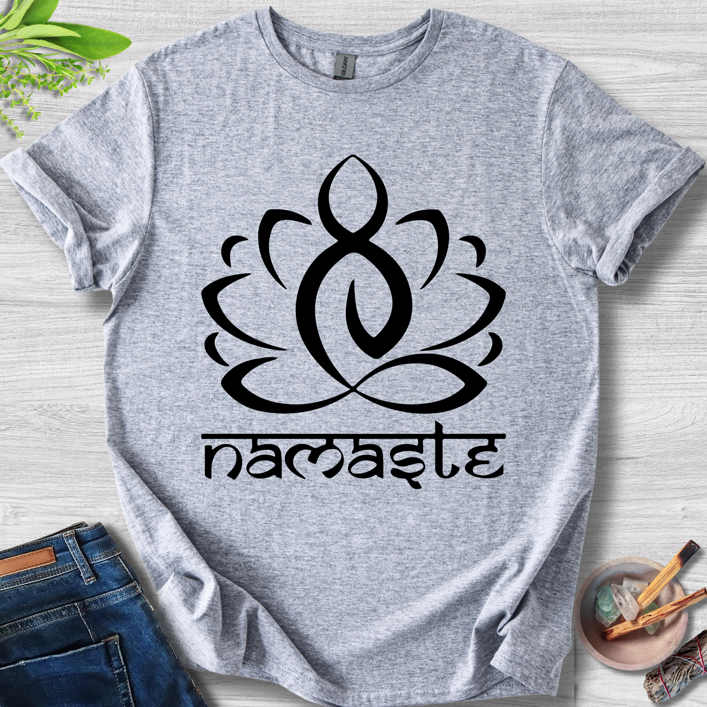 Namaste Lotus Unisex Softstyle T-Shirt