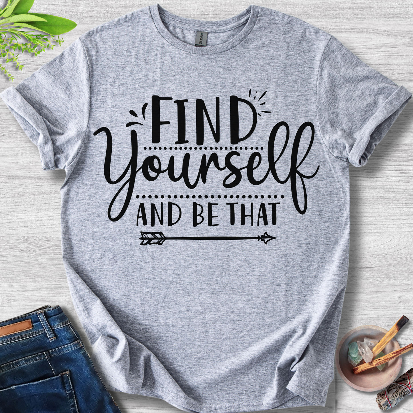 Find Yourself And Be That Unisex Softstyle T-Shirt