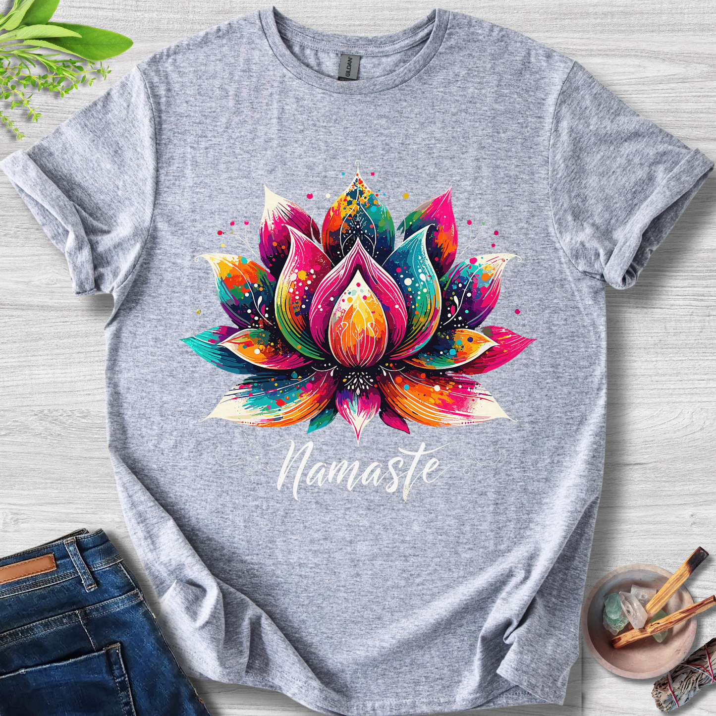 Zen Lotus Flow Unisex Softstyle T-Shirt