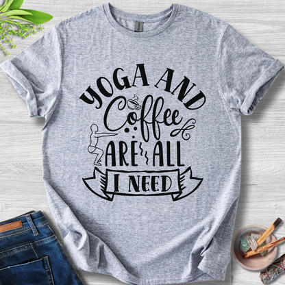 Coffee & Yoga Vibes Unisex Softstyle T-Shirt
