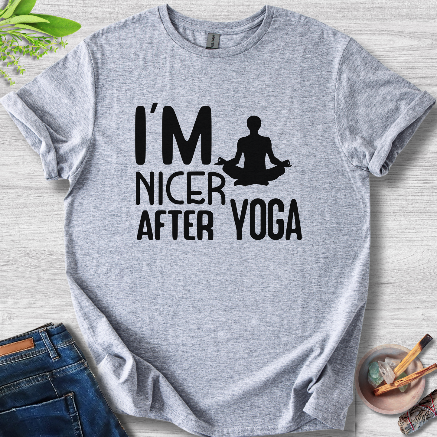 I'm Nicer After Yoga Unisex Softstyle T-Shirt