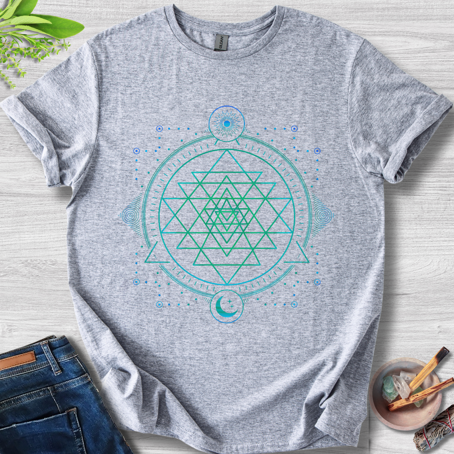 Sri Yantra Energy Unisex Softstyle T-Shirt