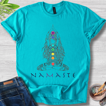 Namaste Chakra Flow Unisex Softstyle T-Shirt