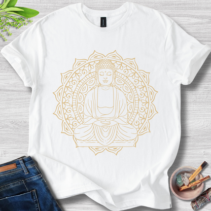 Golden Buddha Mandala Unisex Softstyle T-Shirt
