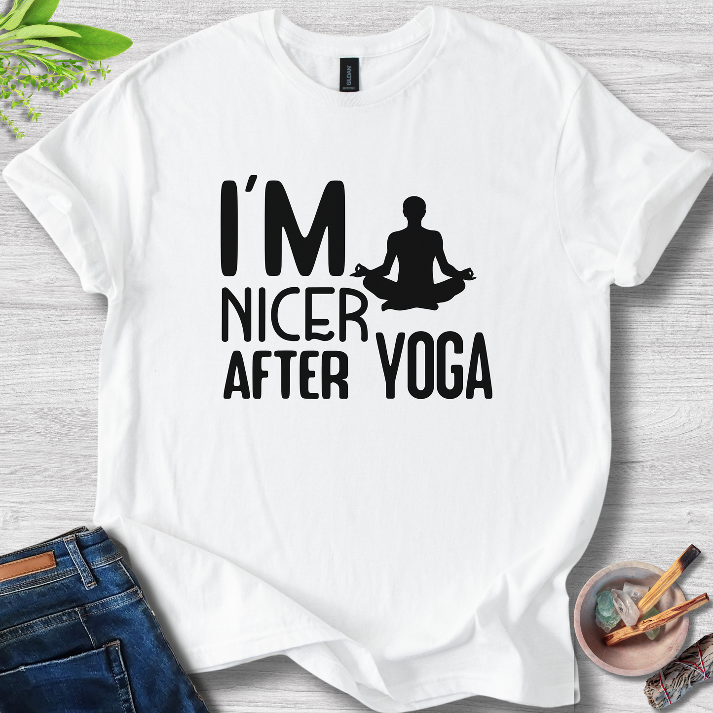 I'm Nicer After Yoga Unisex Softstyle T-Shirt