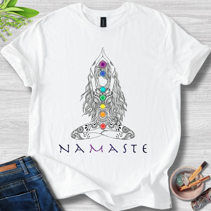 Namaste Chakra Flow Unisex Softstyle T-Shirt