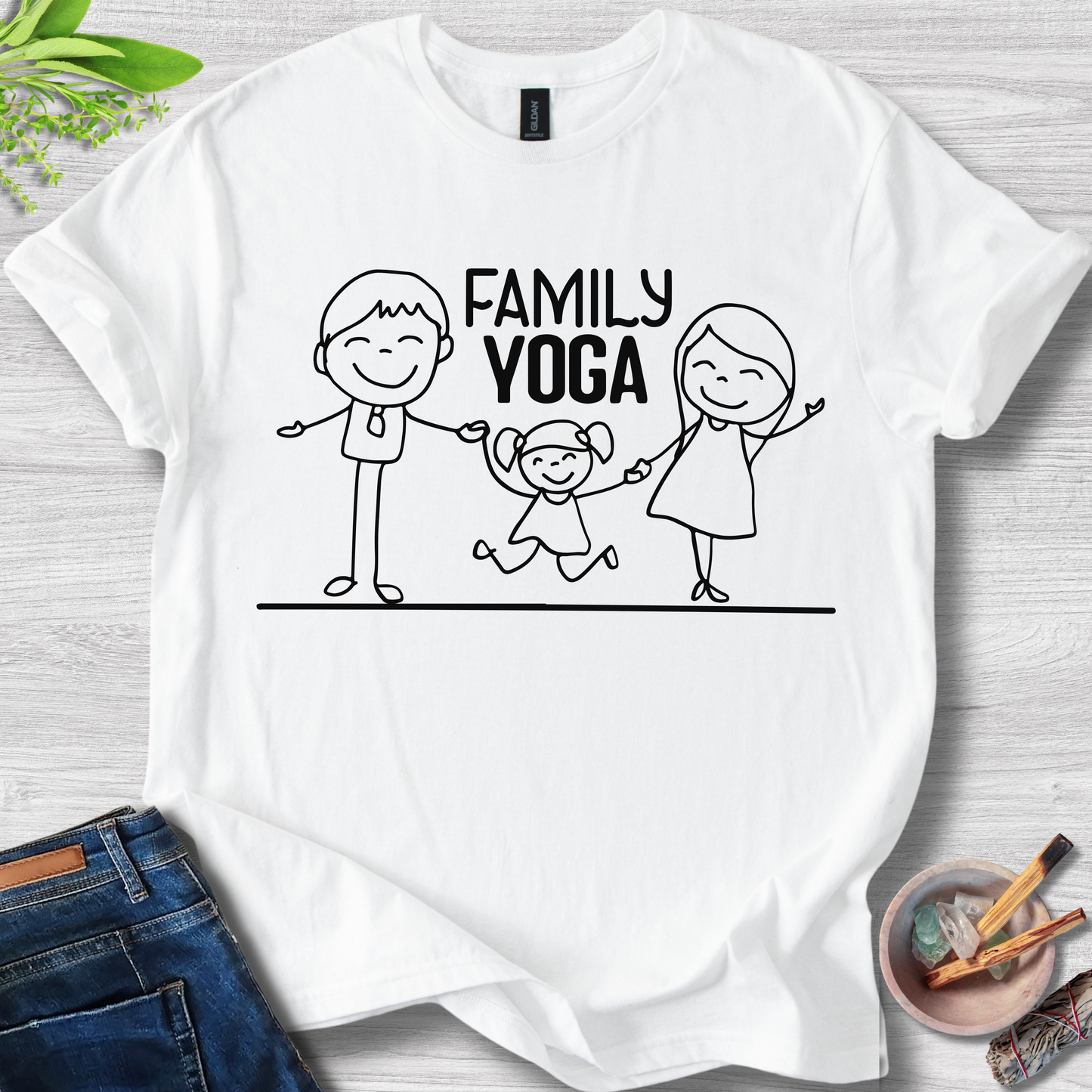 Family Yoga Unisex Softstyle T-Shirt