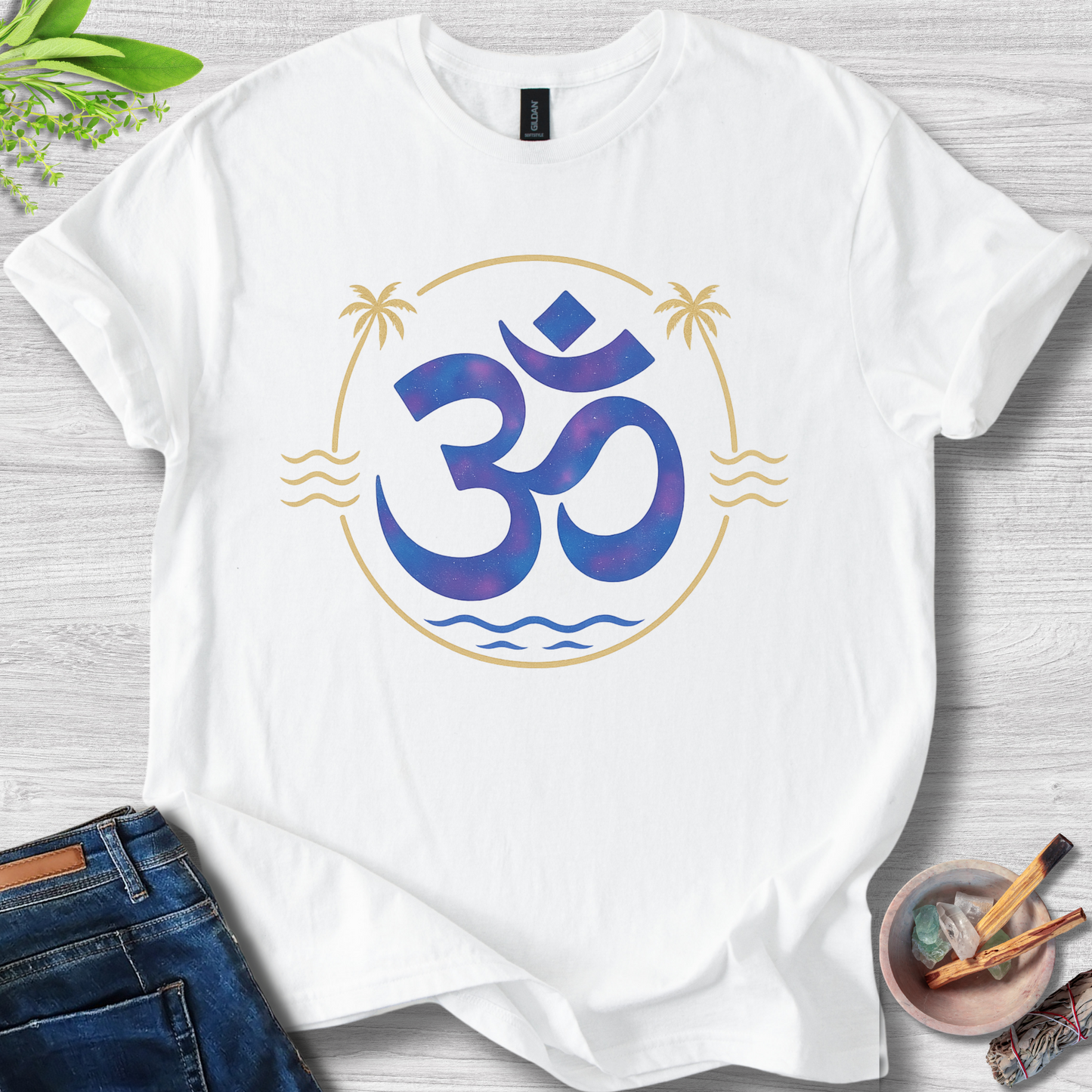 Cosmic Om Unisex Softstyle T-Shirt