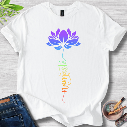 Lotus Namaste Gradient Unisex Softstyle T-Shirt