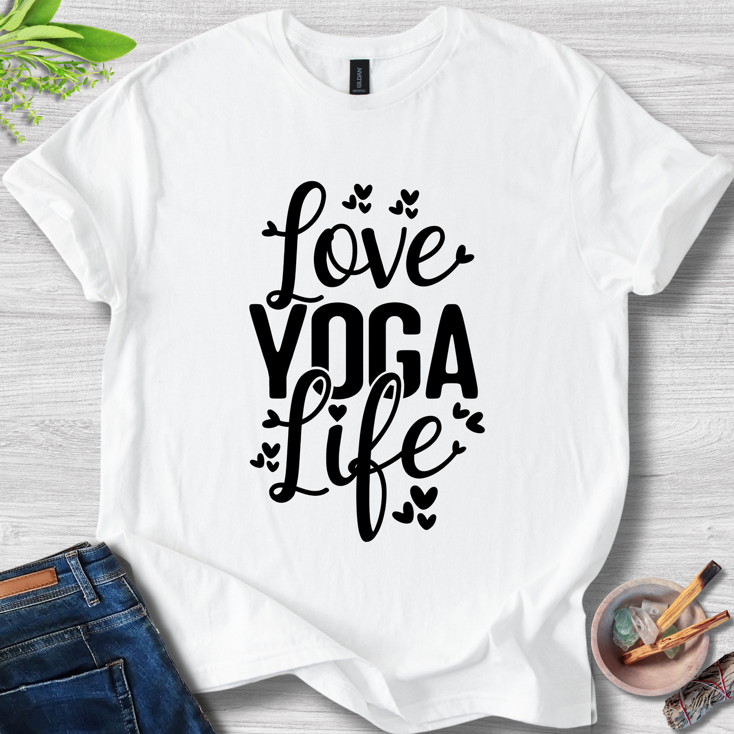 Love Yoga Life Unisex Softstyle T-Shirt