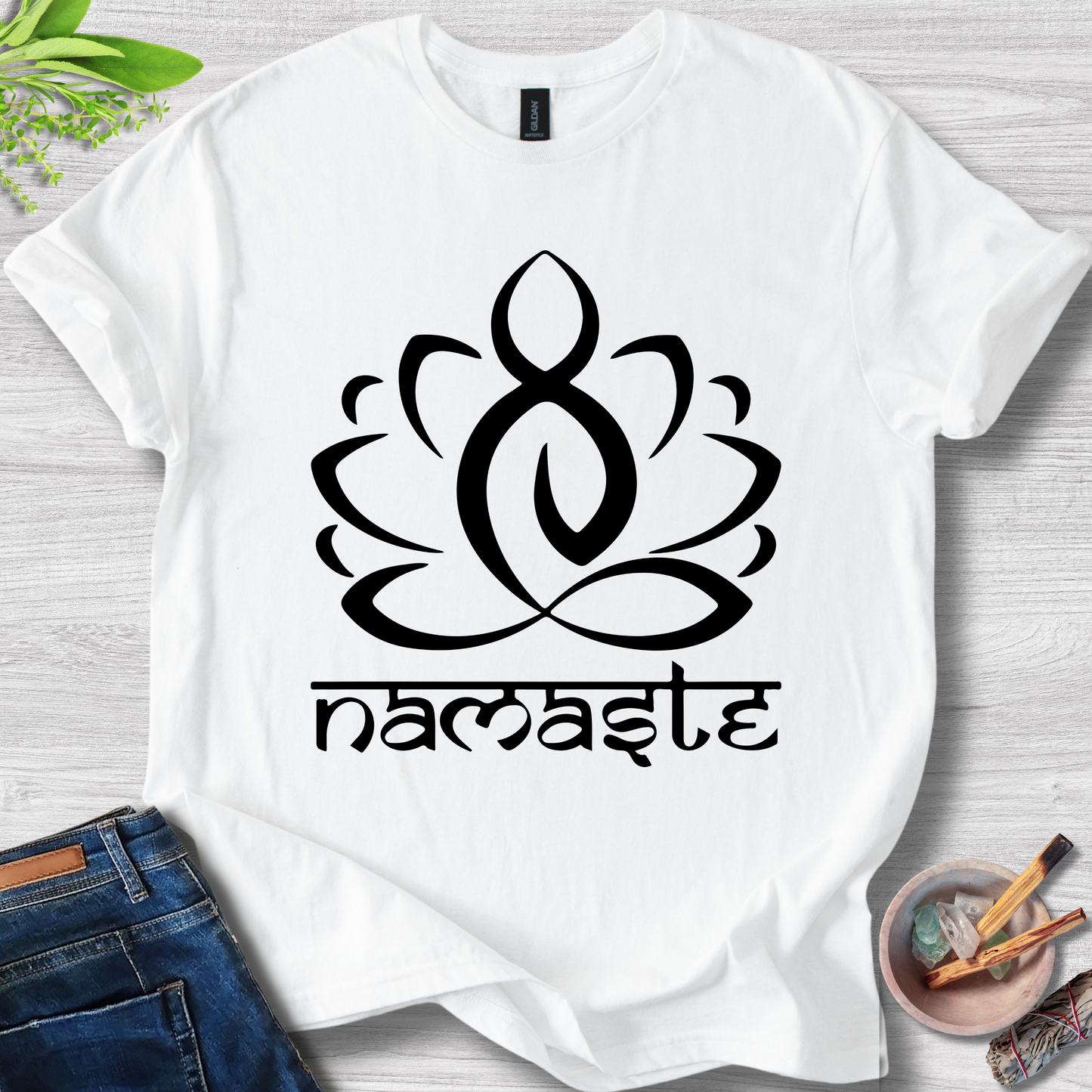 Namaste Lotus Unisex Softstyle T-Shirt