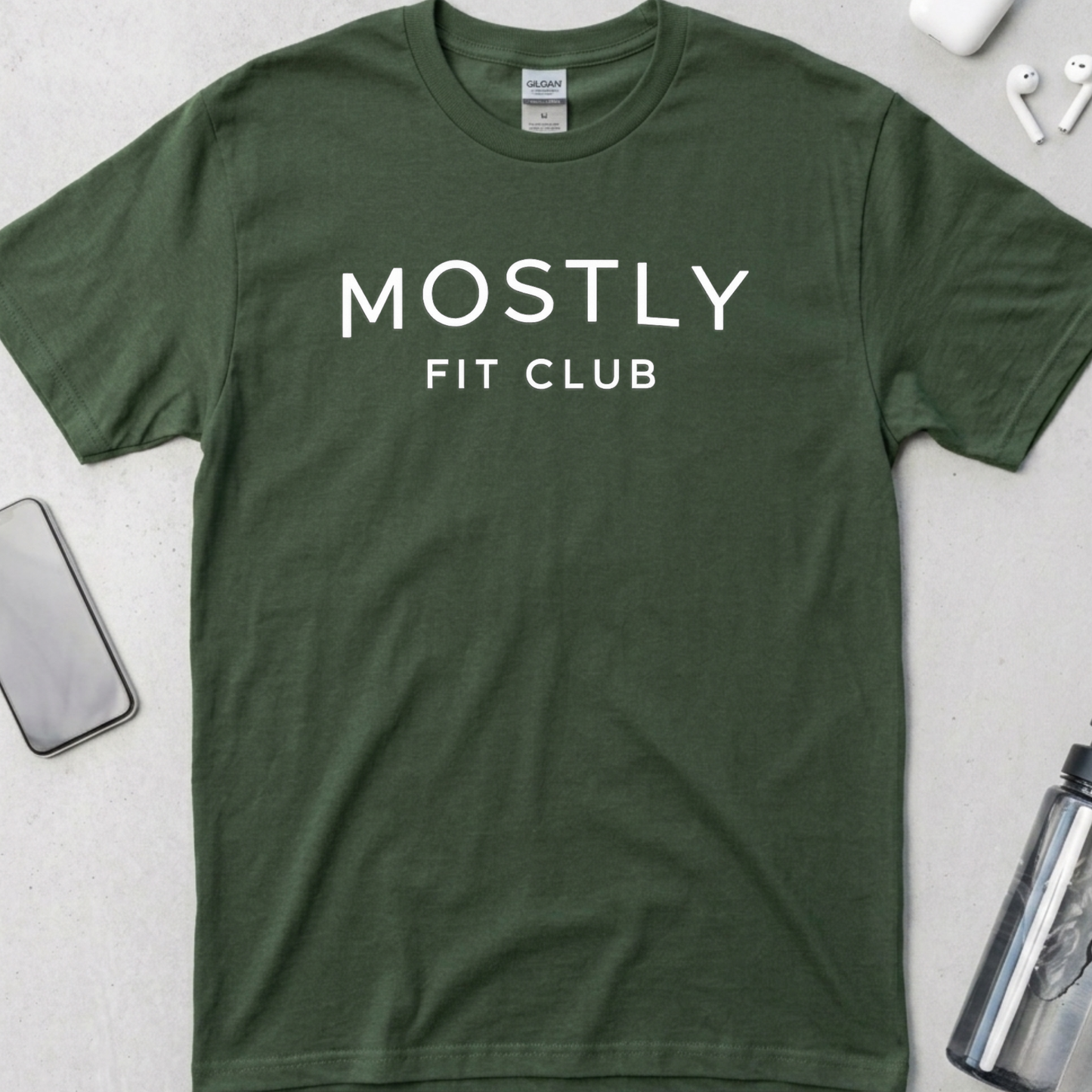 Mostly Fit Club Minimalist T-Shirt