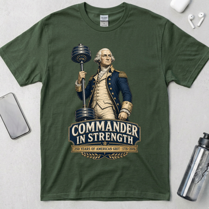 Commander in Strength Washington T-Shirt