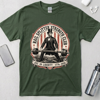 Rail Splitter Strength Club Lincoln T-Shirt