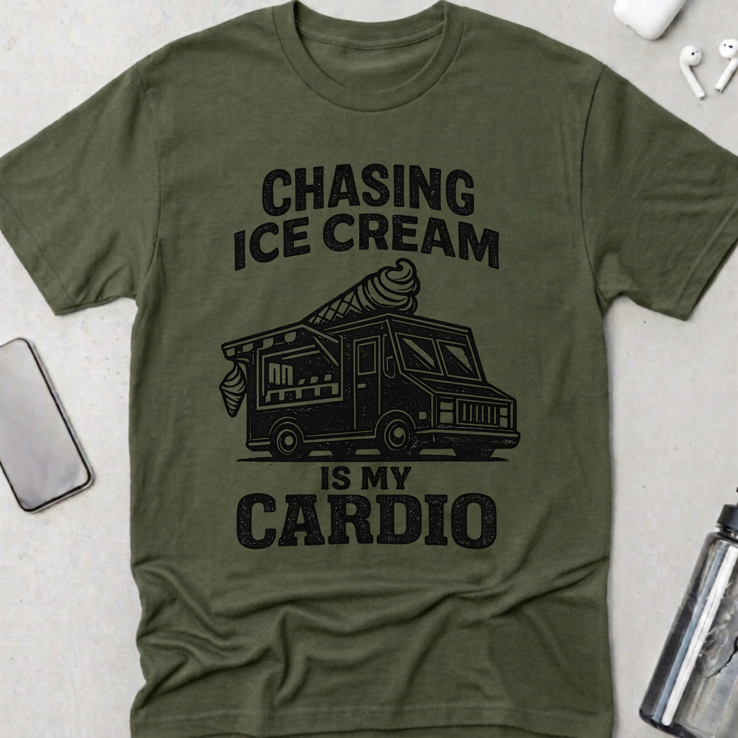 Chasing Ice Cream Cardio T-Shirt