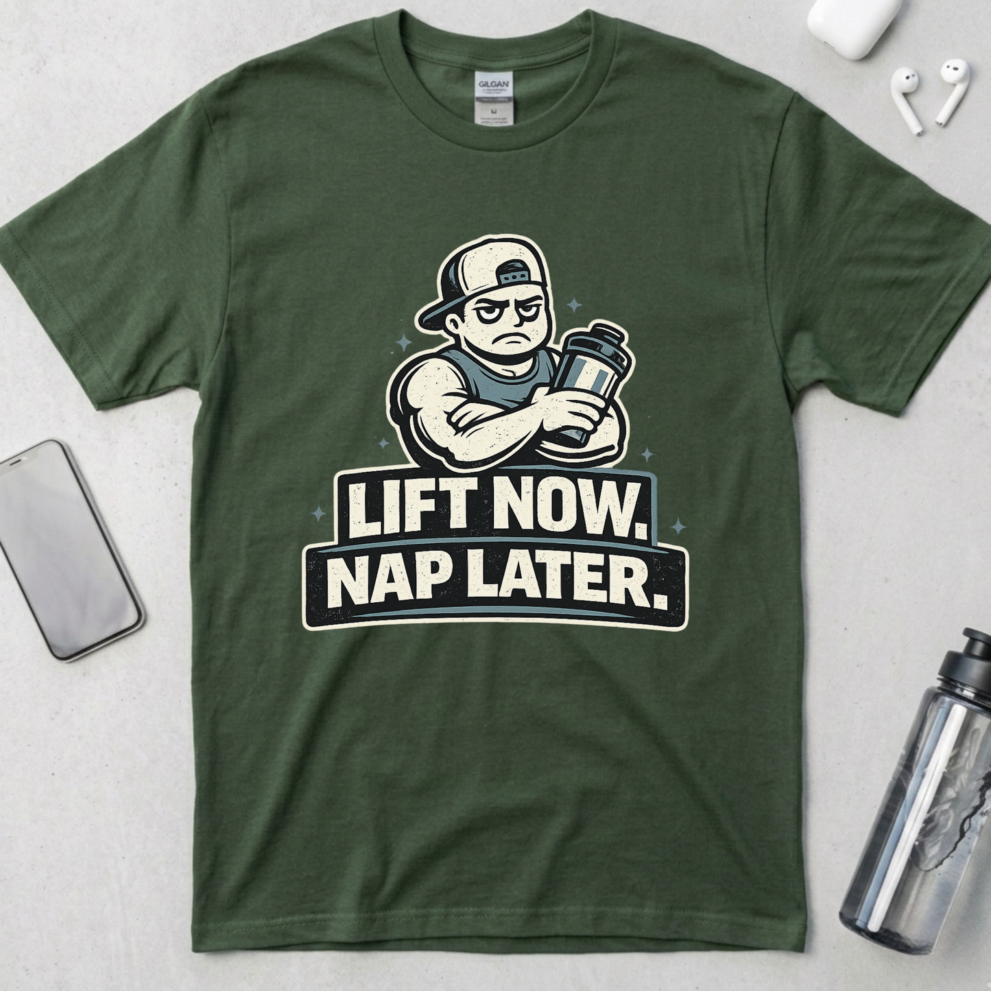 Lift Now. Nap Later. T-Shirt