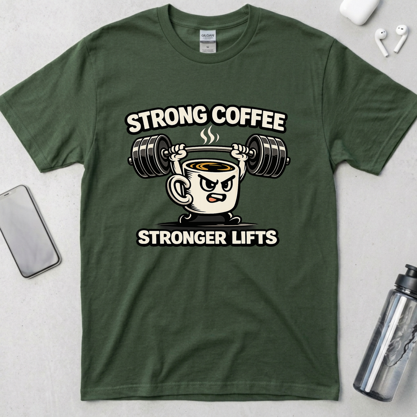 Strong Coffee Stronger Lifts T-Shirt