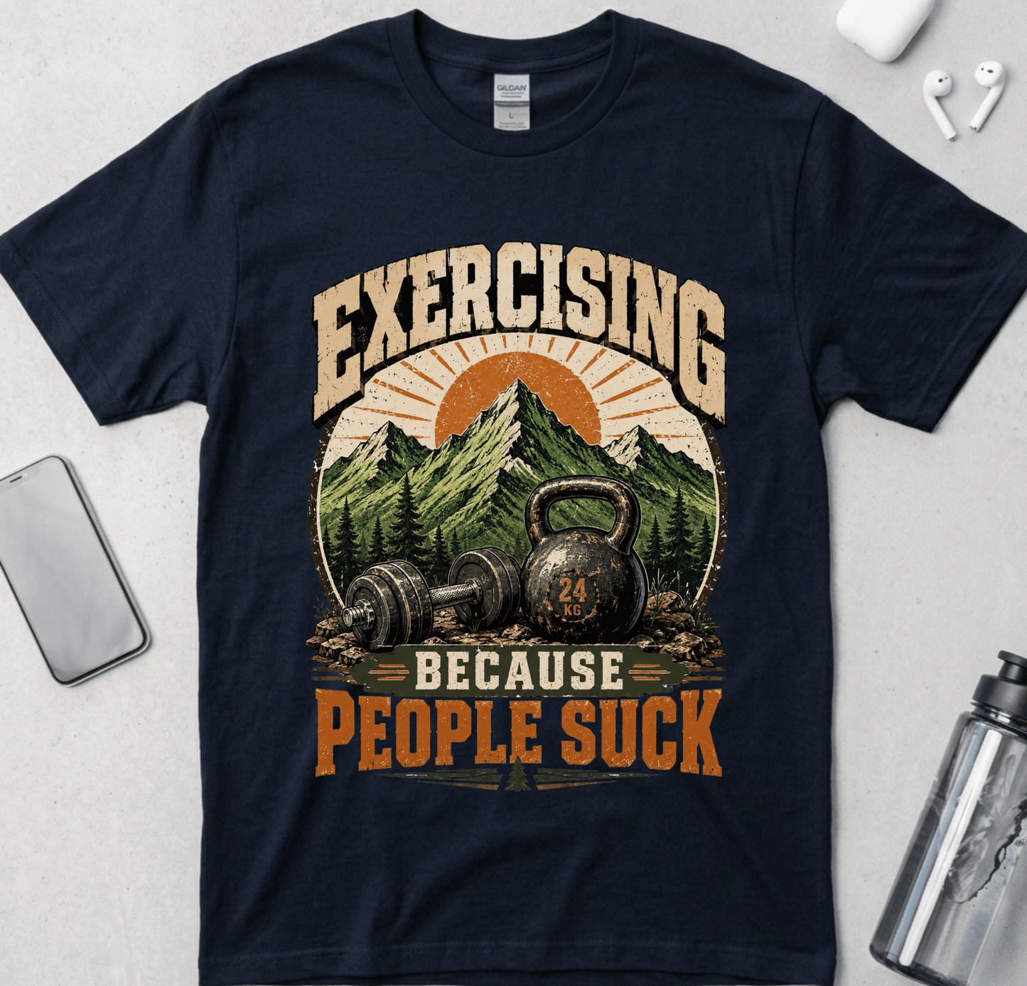 Exercising Because People Suck! T-Shirt