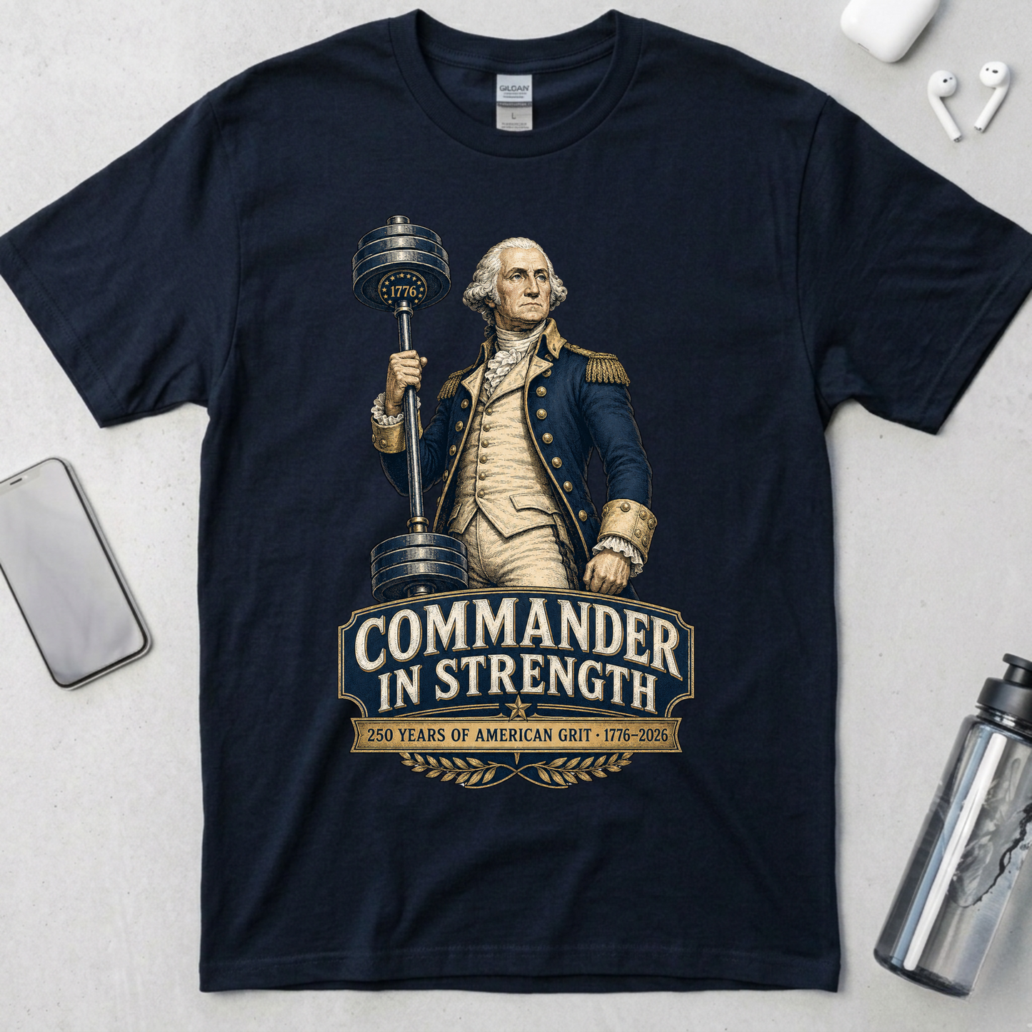 Commander in Strength Washington T-Shirt