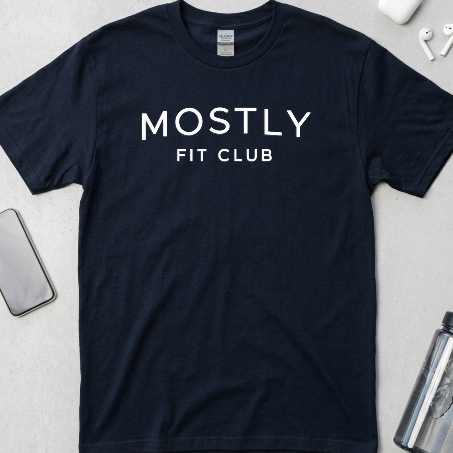 Mostly Fit Club Minimalist T-Shirt