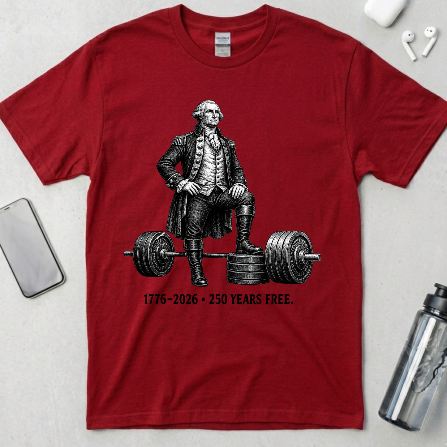 Washington Barbell Hero Pose T-Shirt