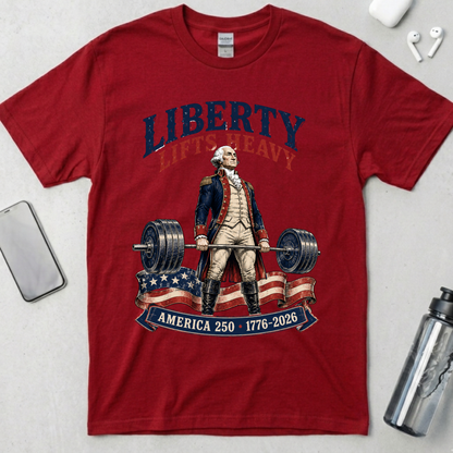 Liberty Lifts Heavy Washington T-Shirt
