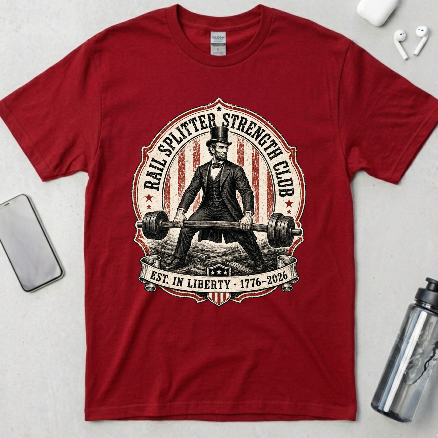 Rail Splitter Strength Club Lincoln T-Shirt