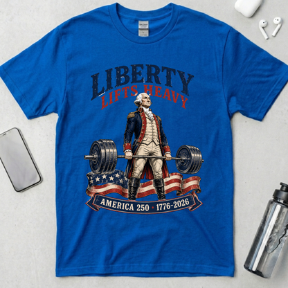 Liberty Lifts Heavy Washington T-Shirt