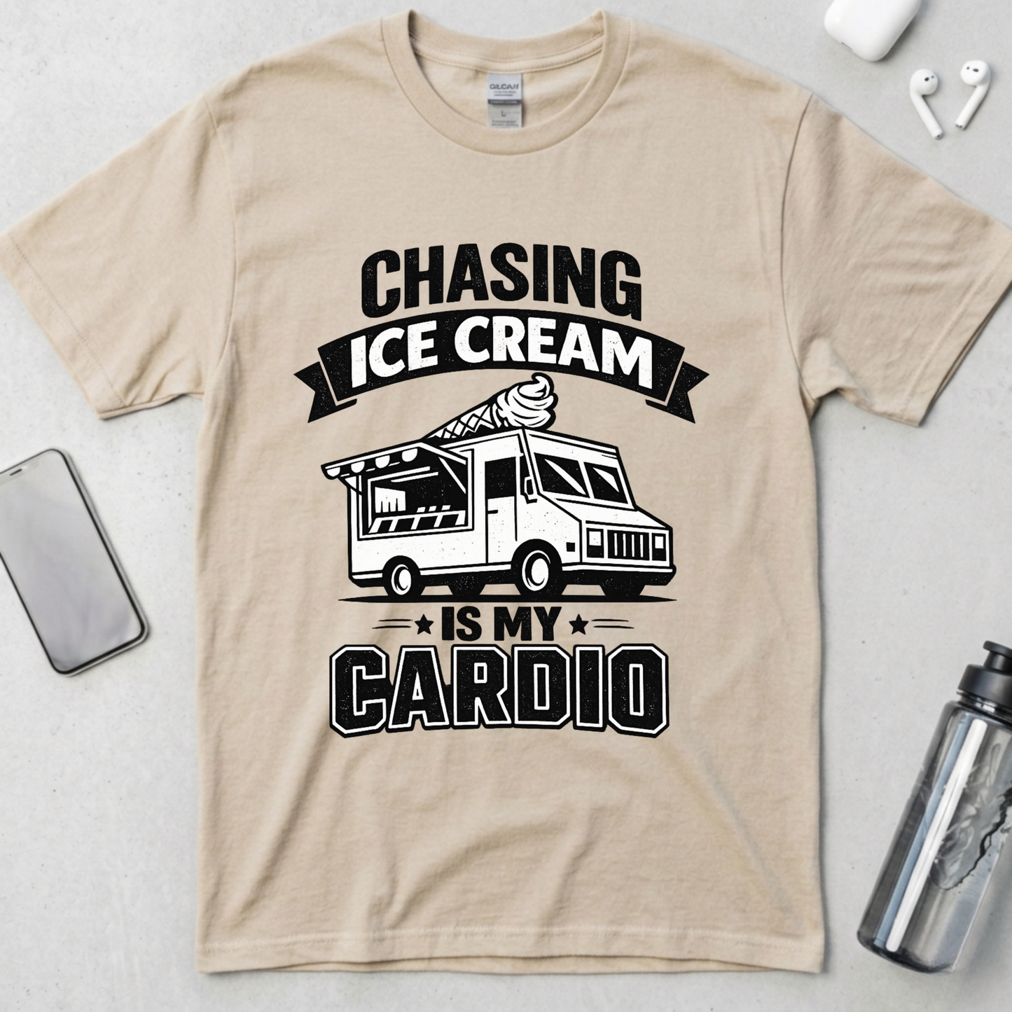 Chasing Ice Cream Is My Cardio T-Shirt