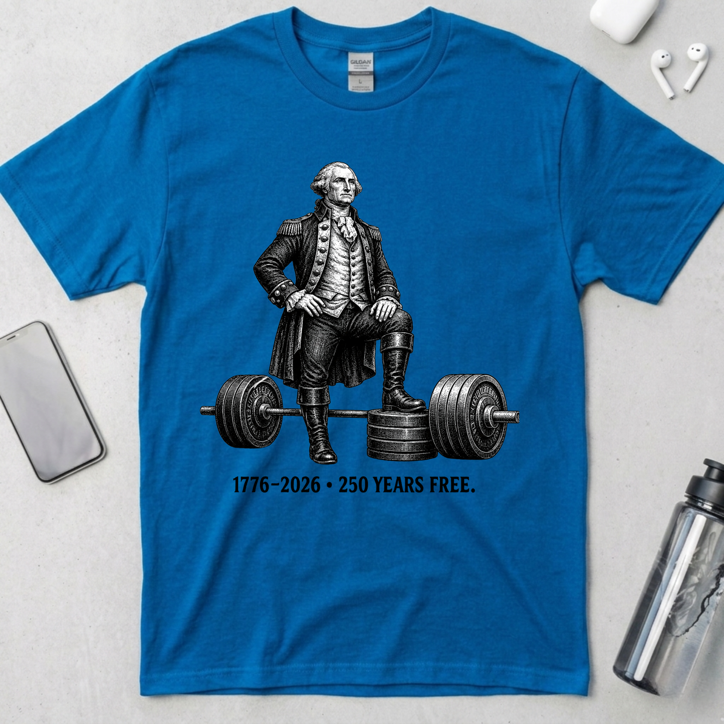 Washington Barbell Hero Pose T-Shirt