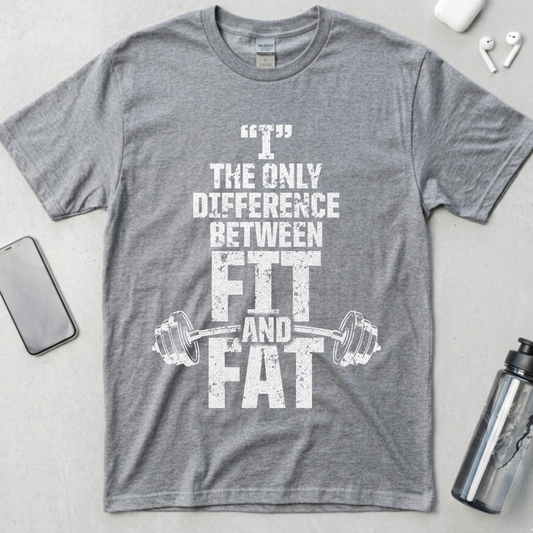 Difference Between Fit and Fat T-Shirt