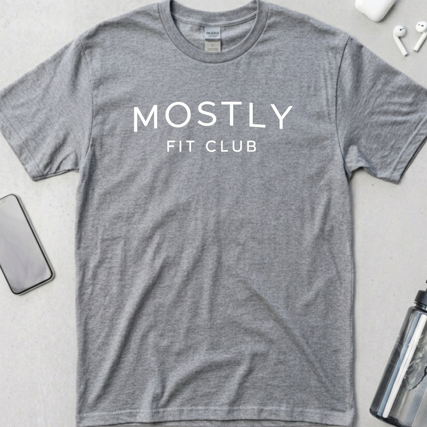 Mostly Fit Club Minimalist T-Shirt